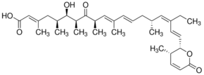 Leptomycin B solution from Streptomyces sp. ≥95% (HPLC), Supplied in methanol: water (7:3)