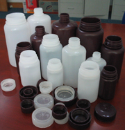 125ml小口塑料瓶, HDPE, 棕色