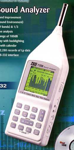 噪音计声级计即时音频分析仪TES1358
