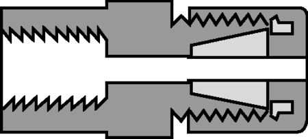 TUBING CONNECTOR/M6 FEMALE