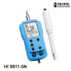哈纳HANNA HI9811-5N便携式pH/EC/TDS/温度测量仪|多参数水质检测仪