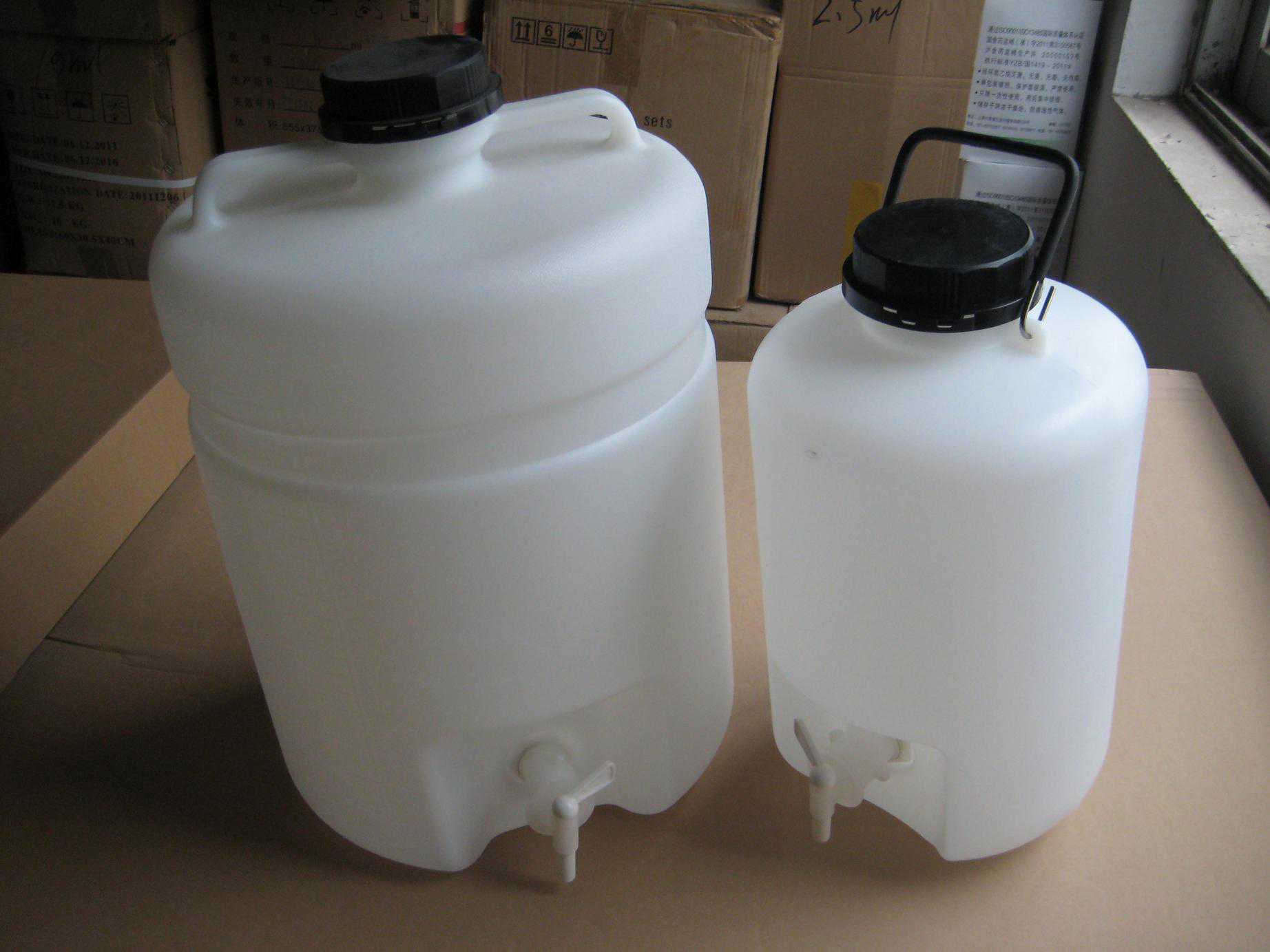 10L塑料放水桶/放水瓶、龙头瓶、下口瓶、带放水口试剂瓶 10000ml