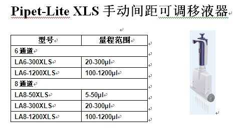 间距可调移液器