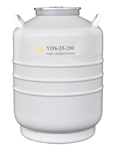 金凤大口径液氮生物容器YDS-35-200