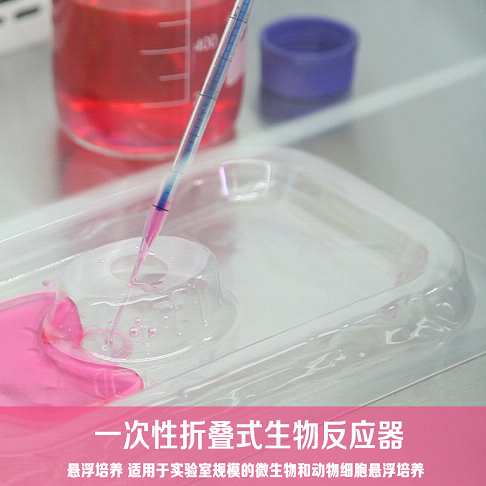 一次性折叠式生物反应器 微生物及动物细胞悬浮培养