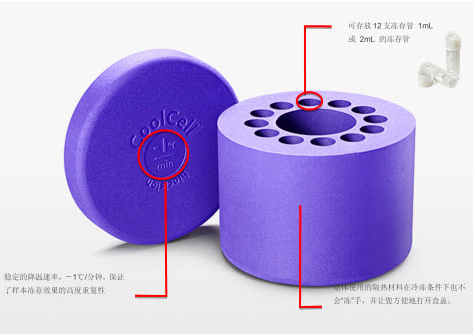 CoolCell不依赖异丙醇的细胞程序降温盒