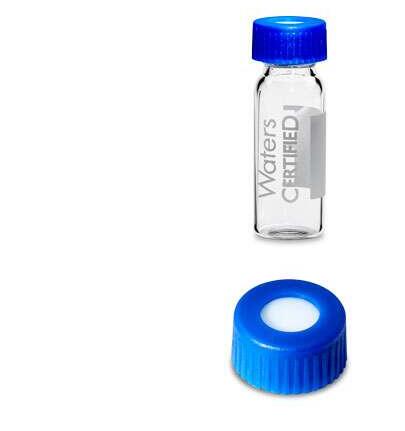 LCGC Certified Clear Glass 12 x 32mm Screw Neck Vial, with Cap and Preslit PTFE/Silicone Septa, 2 mL Volume, 100/pkg [186000307C]