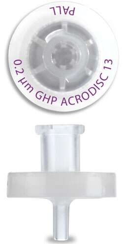 Acrodisc, Minispike Syringe Filter, GHP, 13 mm, 0.2 μm, Aqueous, 100/pkg [WAT097962]