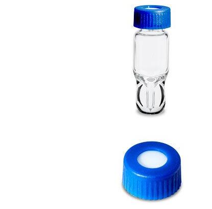 LCGC Certified Clear Glass 12 x 32mm Screw Neck Total Recovery Vial, with Cap and Preslit PTFE/Silicone Septa, 1 mL Volume, 100/pkg [186000385C]