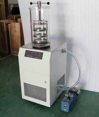 豫明品牌-50℃冷冻干燥机-80℃实验型冷冻干燥机冻干机压盖型