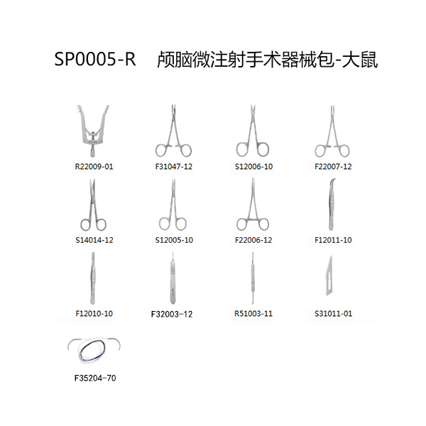 颅脑微注射手术器械包-大鼠