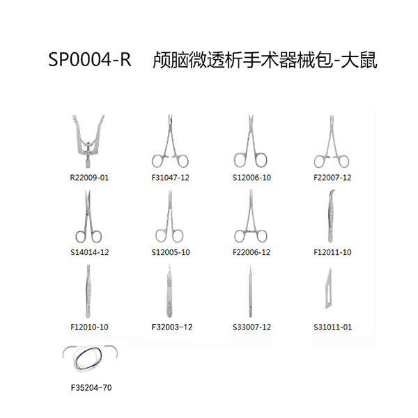 颅脑微透析手术器械包-大鼠