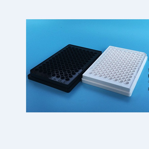 上海百千J09602黑色白色96孔酶标板 化学发光微孔板 酶标仪专用全黑96孔板