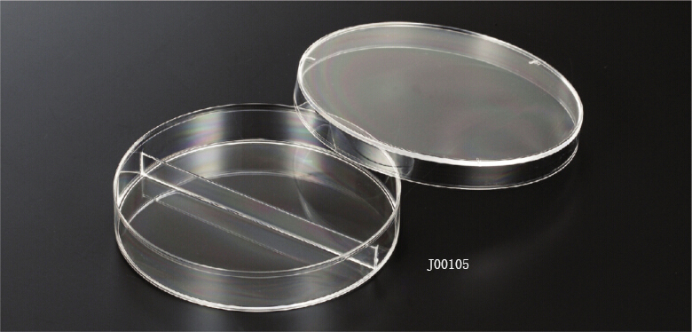 上海百千J00105一次性平皿 两分格三分格四分隔细菌培养皿 无菌培养皿 塑料计数培养皿