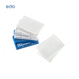 EDO 0.1mL 96孔PCR板-全群边，透明，白色框,10块/包,5包/箱