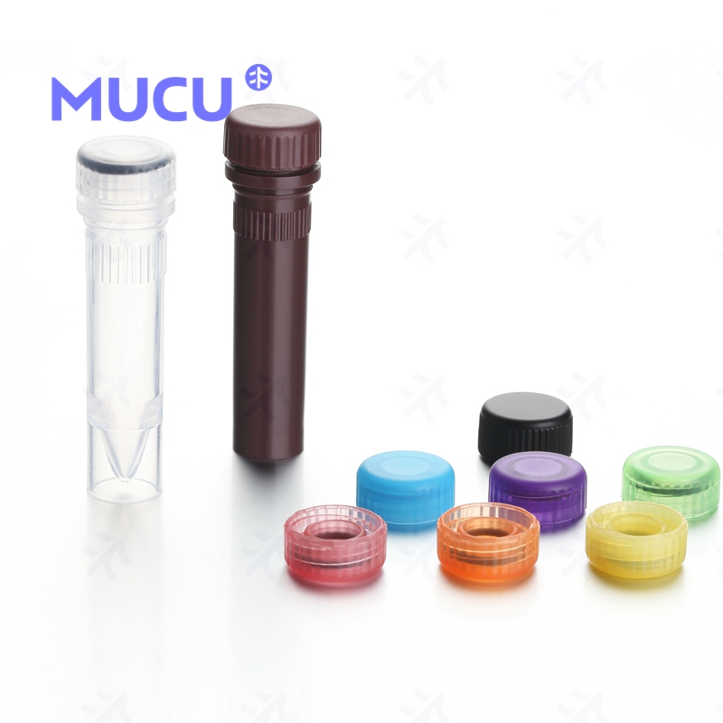 MUCU 1.5ml，木兰色可站立管身，木兰色管盖，管盖一体，盒装灭菌 50个/袋, 10袋/盒，4盒/箱
