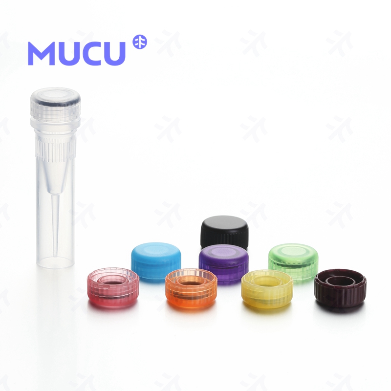 MUCU 0.5ml，可站立，透明色管盖，透明色管身，管盖一体，盒装灭菌 50个/袋, 10袋/盒，4盒/箱