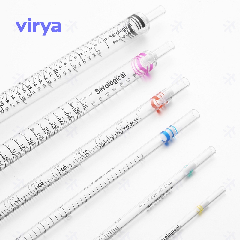 Virya 移液管10ml 一次成型 独立包装 刻度清晰方便读取 50个/包，8袋/箱