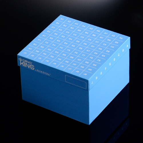 巴罗克2英寸ID-COLOR纸冻存盒81格彩色混色，5种颜色,隔断材料:PP。亚光膜，连盖设计。建议冰箱存储，耐受-86℃ ~121℃