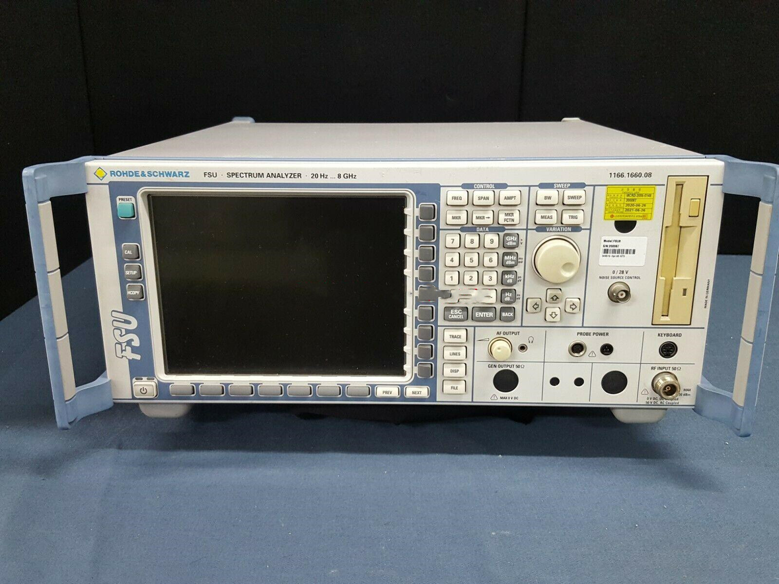 FSU8罗德与施瓦茨FSU8频谱分析仪