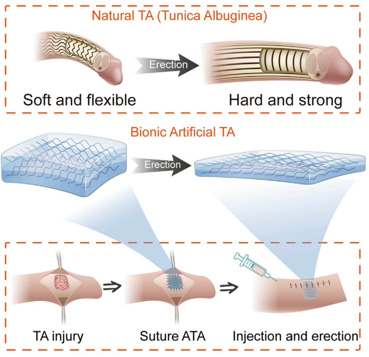 施雪涛团队开发人工白膜，修复阴茎损伤并恢复正常勃起功能